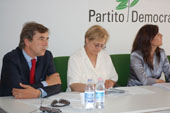 Conferenza stampa con Daniela  Sbrollini e Franca Donaggio